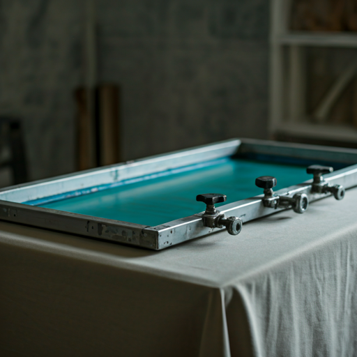 Screen printing process on fabric